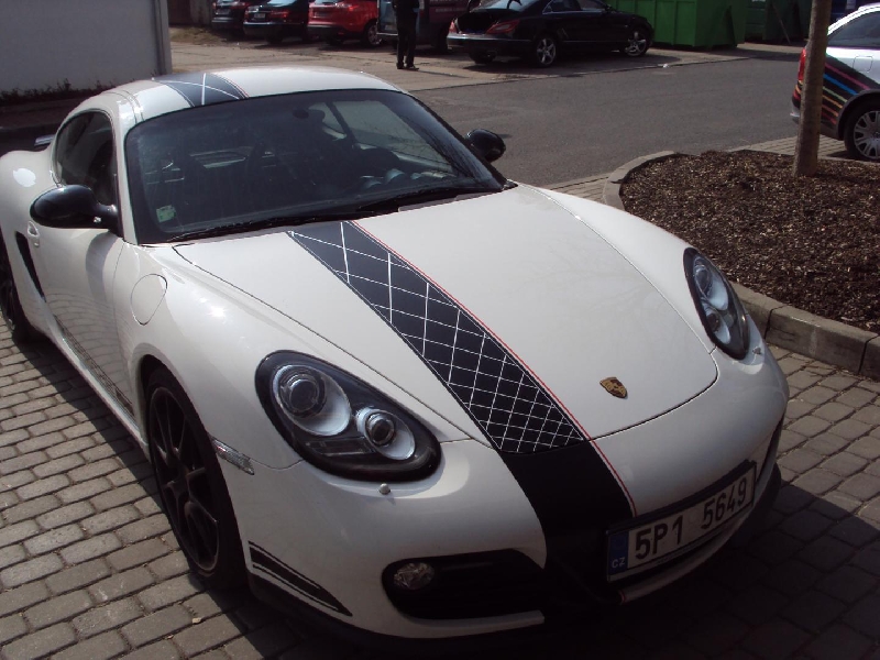 3D autofolie-rychlé pruhy Porsche design