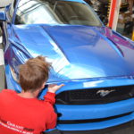 Celopolep Ford Mustang modrá perleťová metalíza