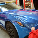 Celopolep Ford Mustang modrá perleťová metalíza