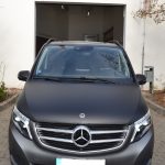 Celopolep Mercedes V včetně vizualizace: černá matná a graphit matná metalická autofolie