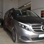 Celopolep Mercedes V včetně vizualizace: černá matná a graphit matná metalická autofolie