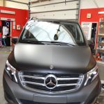 Celopolep Mercedes V včetně vizualizace: černá matná a graphit matná metalická autofolie