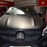 Aplikace černé matné folie na Mercedes GLE coupe