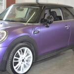 Mini Cooper fialová matná metalická fólie