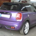 Mini Cooper fialová matná metalická fólie